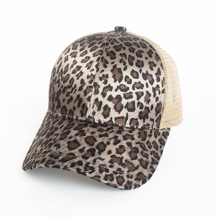 Colbert Baseballkappe mit Leopardenmuster und gebogenem Schirm