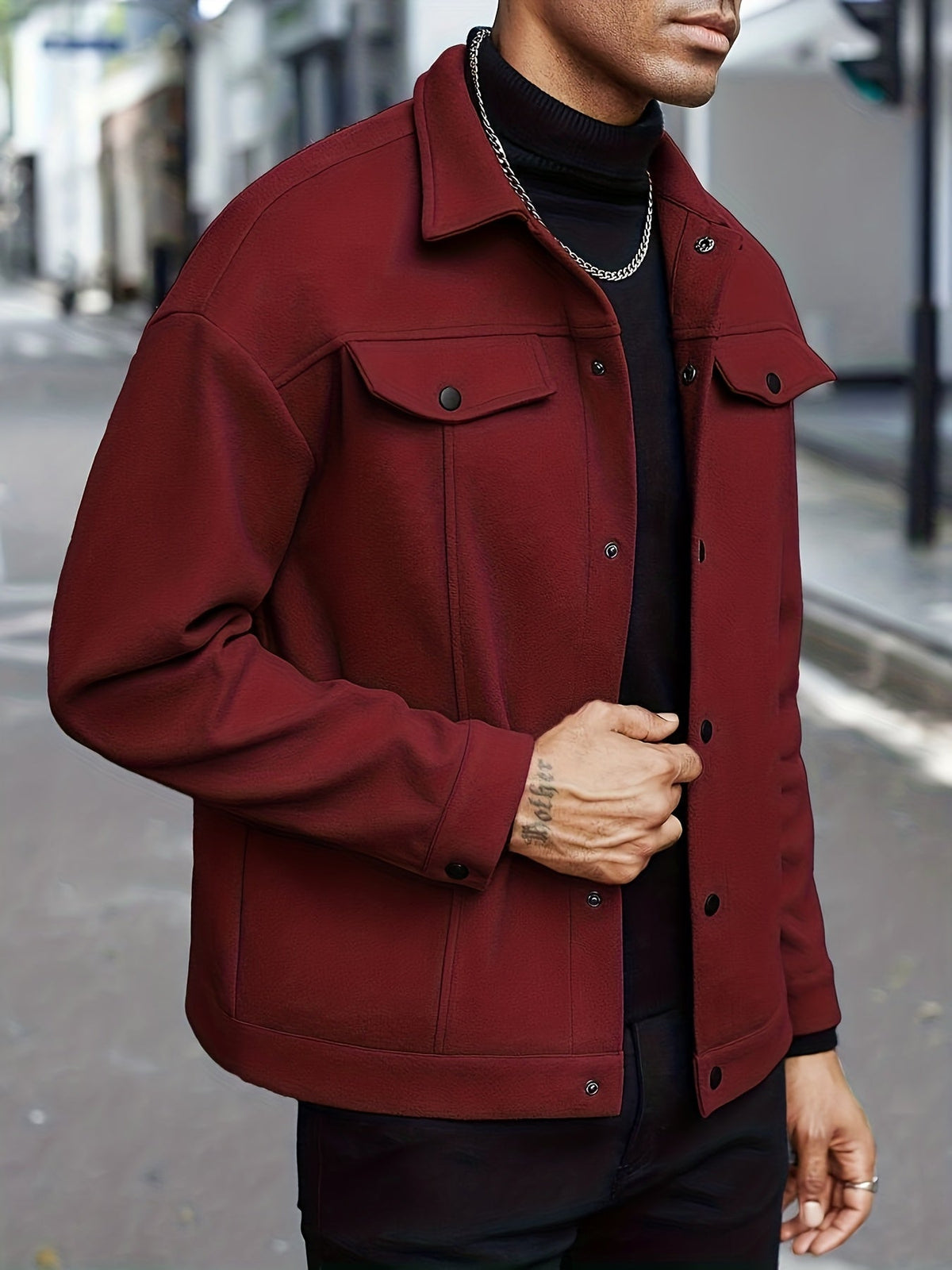 Roderick | Moderne Jacke mit Druckknöpfen