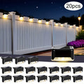 Solar Deck Lights Outdoor 20/30 Pack White LED Step Lights for Stairs Fence Patio Garden Pathway for Garden, Pathway and Patio Lighting