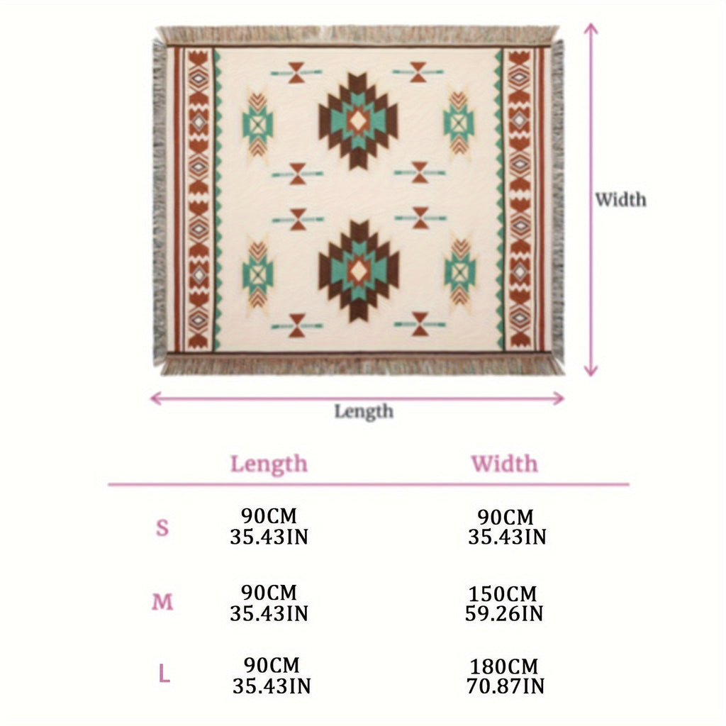 Picnic Blanket Bohemian | Camping Mat Tablecloth Sofa Blanket Indoor Outdoor Universal Carpet