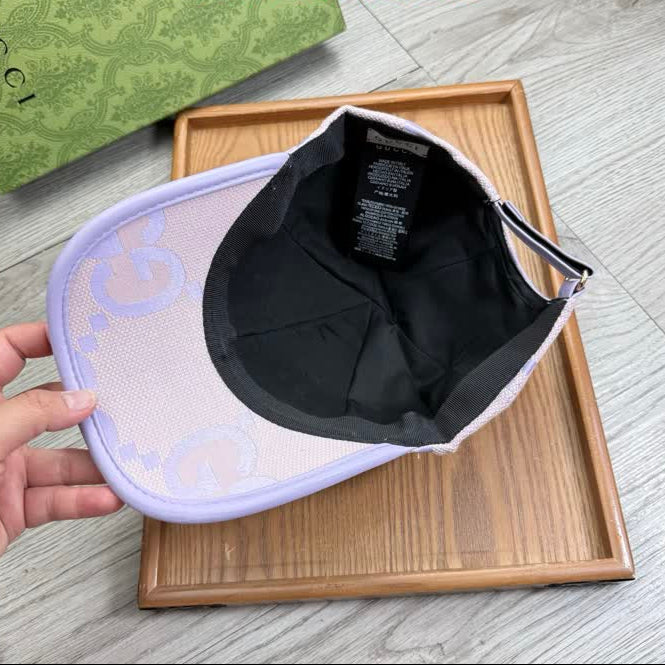 Lavender Monogram Canvas Baseball Cap