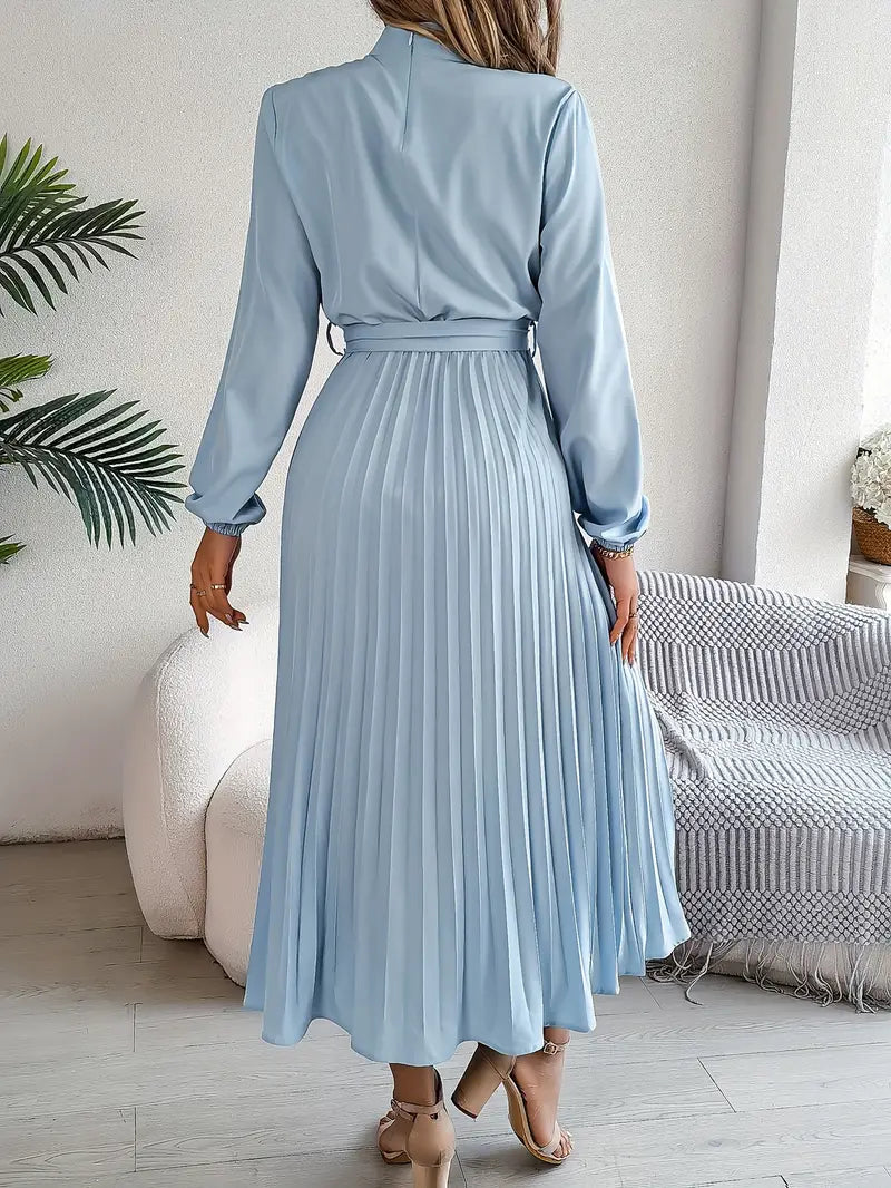 Isabella | Midikleid mit langen Ärmeln und Taillengürtel