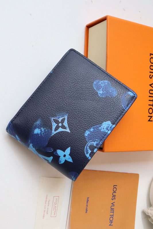 Louis Vuitton Multiple Wallet – Monogram Watercolor Galaxy Blue