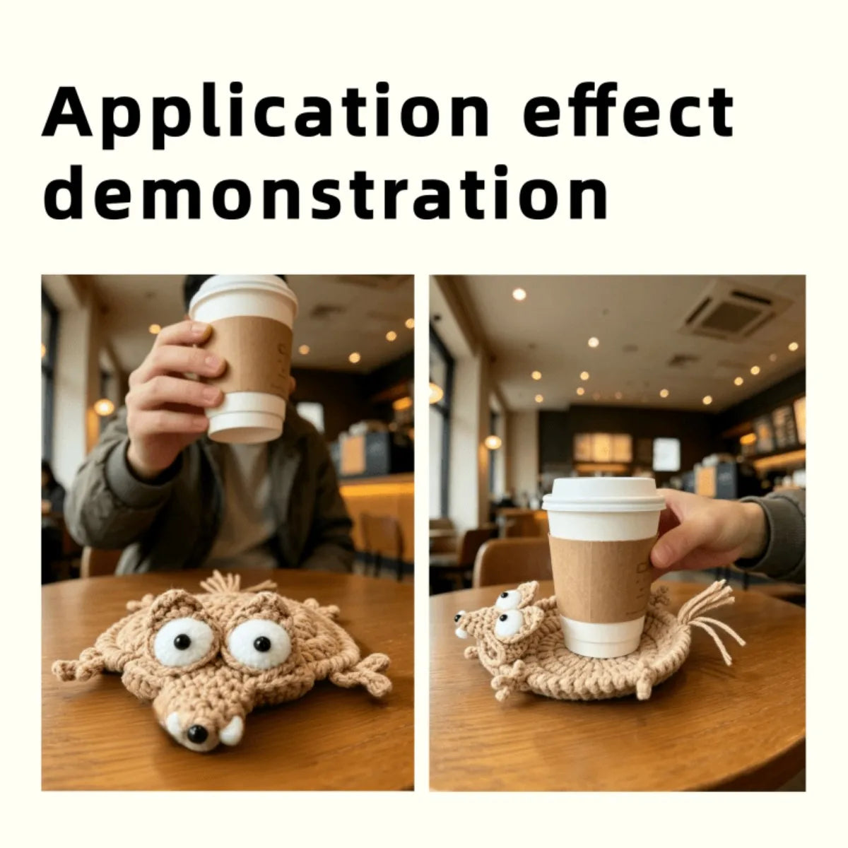 Cute Mouse Shape Heat Insulation Cup Mat