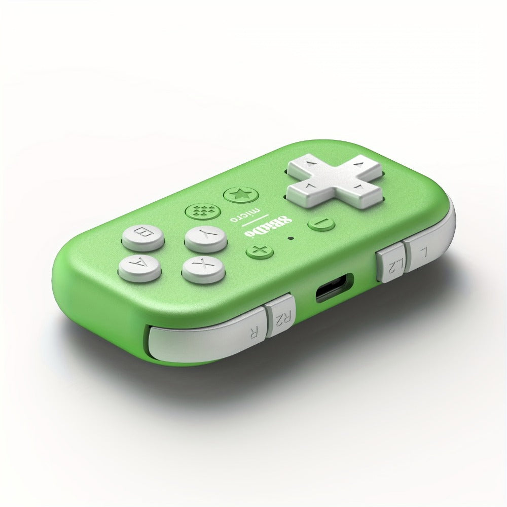 8BitDo Micro Bluetooth Gamepad Pocket Mini Controller for Nintendo Switch Android Raspberry Pi - Keyboard Mode Support Green