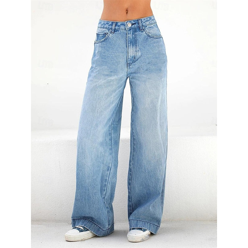 Lorna | Lässige Jeans mit weitem Bein