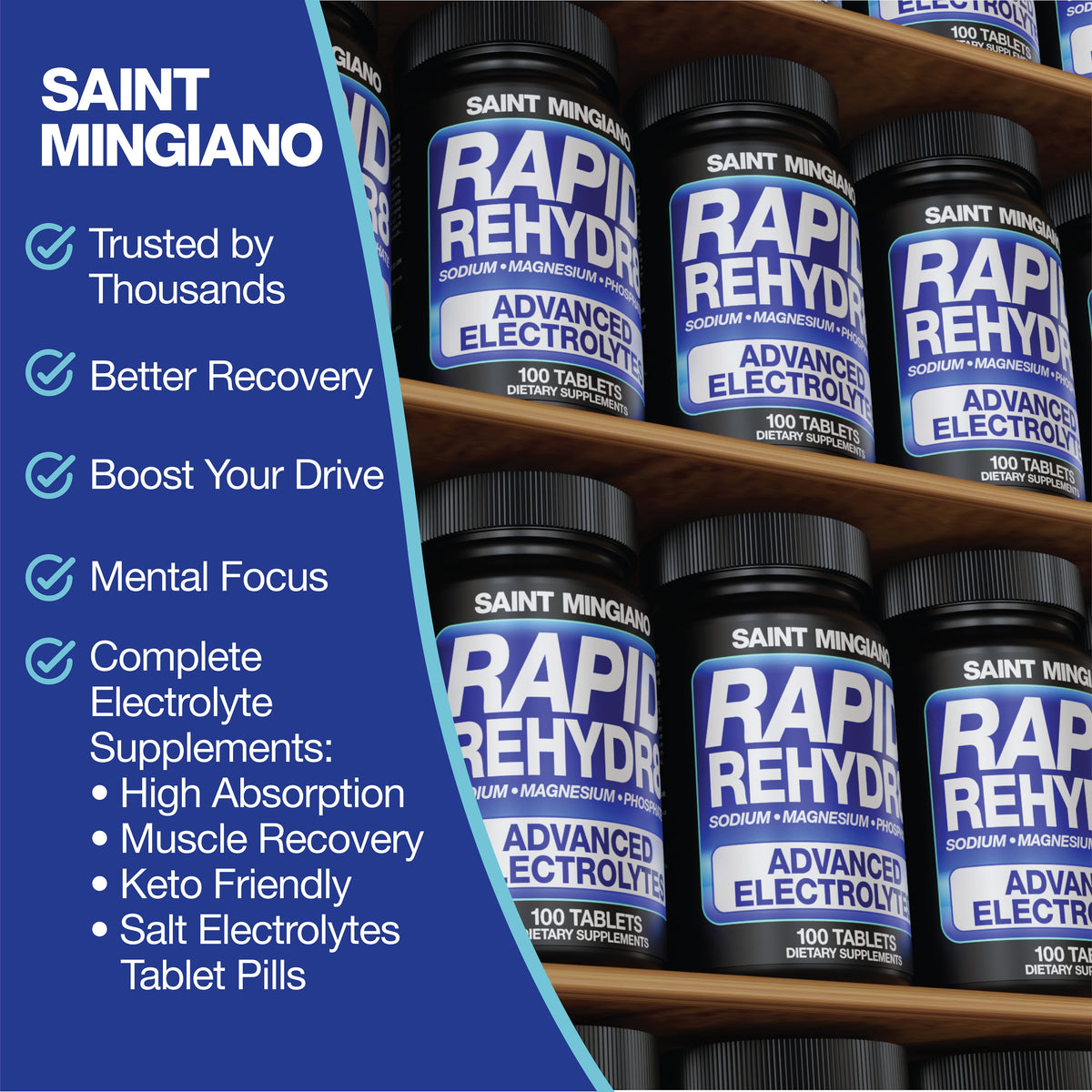 Rapid Rehydr8 Electrolyte Capsules Hydration Muscle Endurance Recovery Supplement Daily