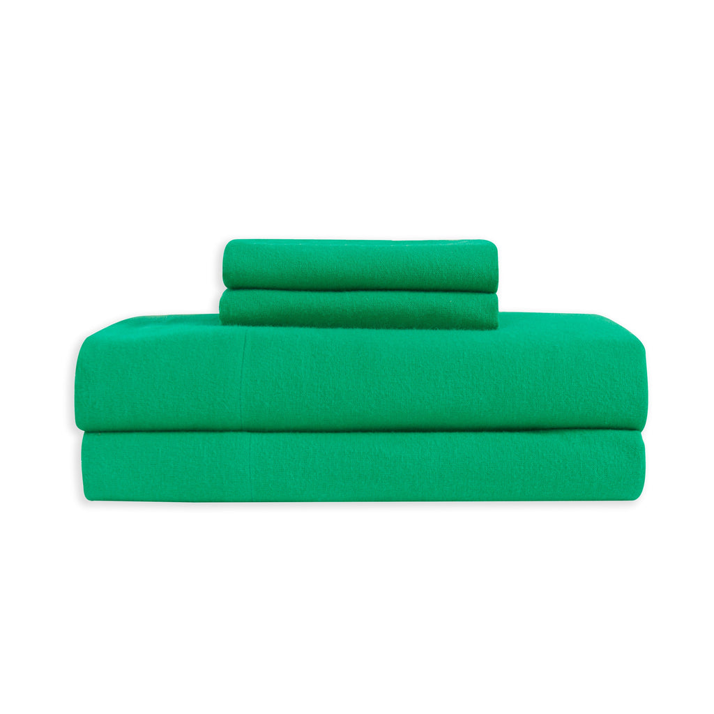 Elegant Comfort 4-Piece Cotton Flannel Sheet Set - 100% Turkish Cotton