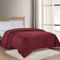Luxury Home Chevron Braided Micro Plush Blanket