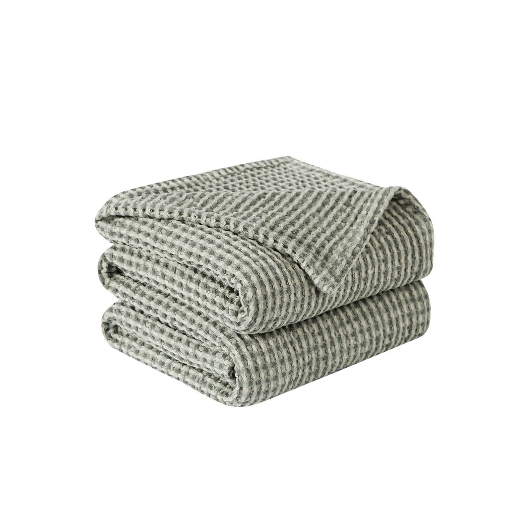 Southshore Fine Linens Tama Cotton Waffle Blankets and Throws