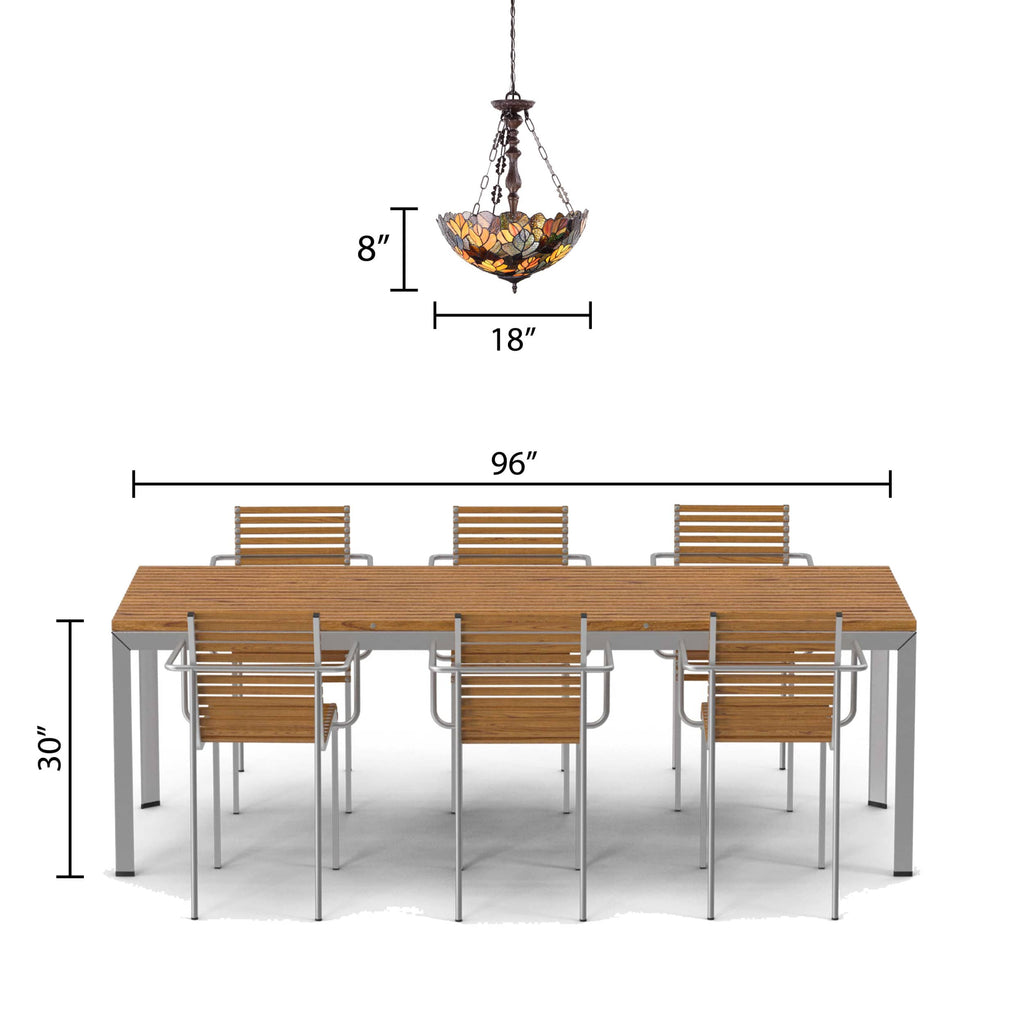 River of Goods Hanging Lamp - Amber, Red, Orange & Brown