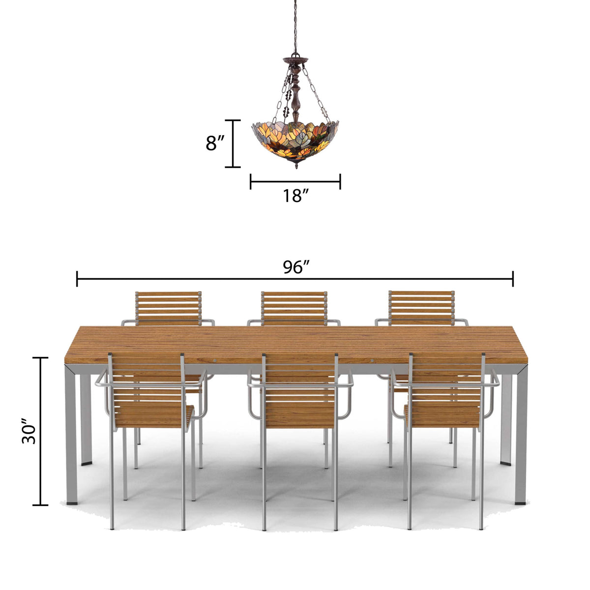 River of Goods Hanging Lamp - Amber, Red, Orange & Brown
