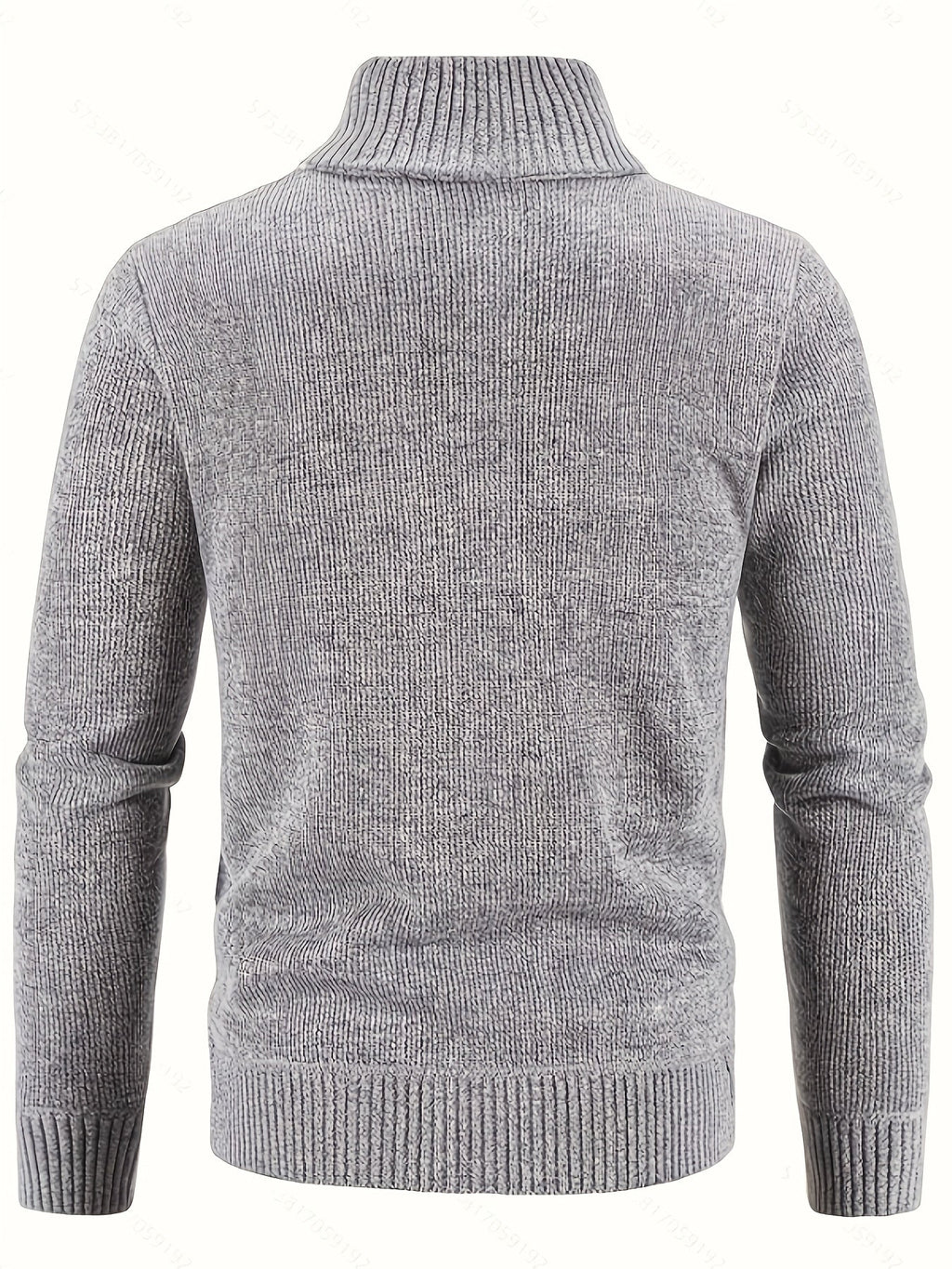 Edmund | Textured Stand-Collar Zip Cardigan