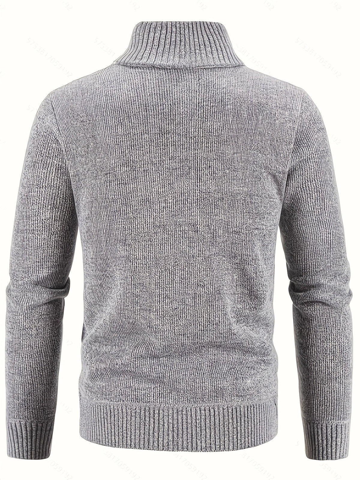 Edmund | Textured Stand-Collar Zip Cardigan