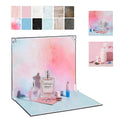 Product Photography Backdrop Paper 6pcs Reversible 12 Designs 16x11.5 Inch Background Sheets for Food Jewelry Cosmetic Flatlay Social Media Content Creation