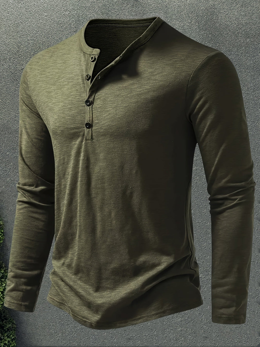 Rhys | Button-Placket Long-Sleeve Henley