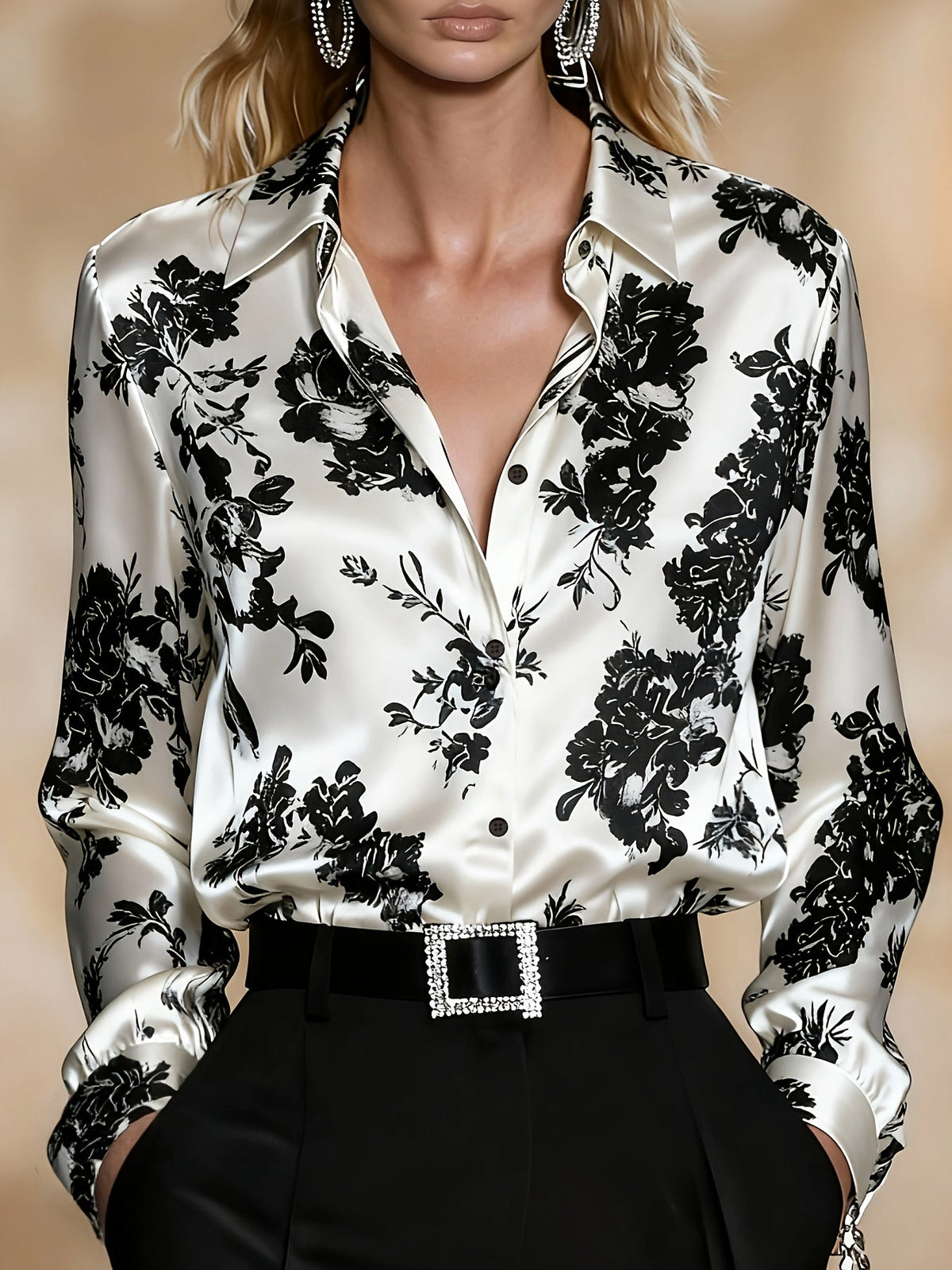 Lucia | Bluse mit Blumenmuster
