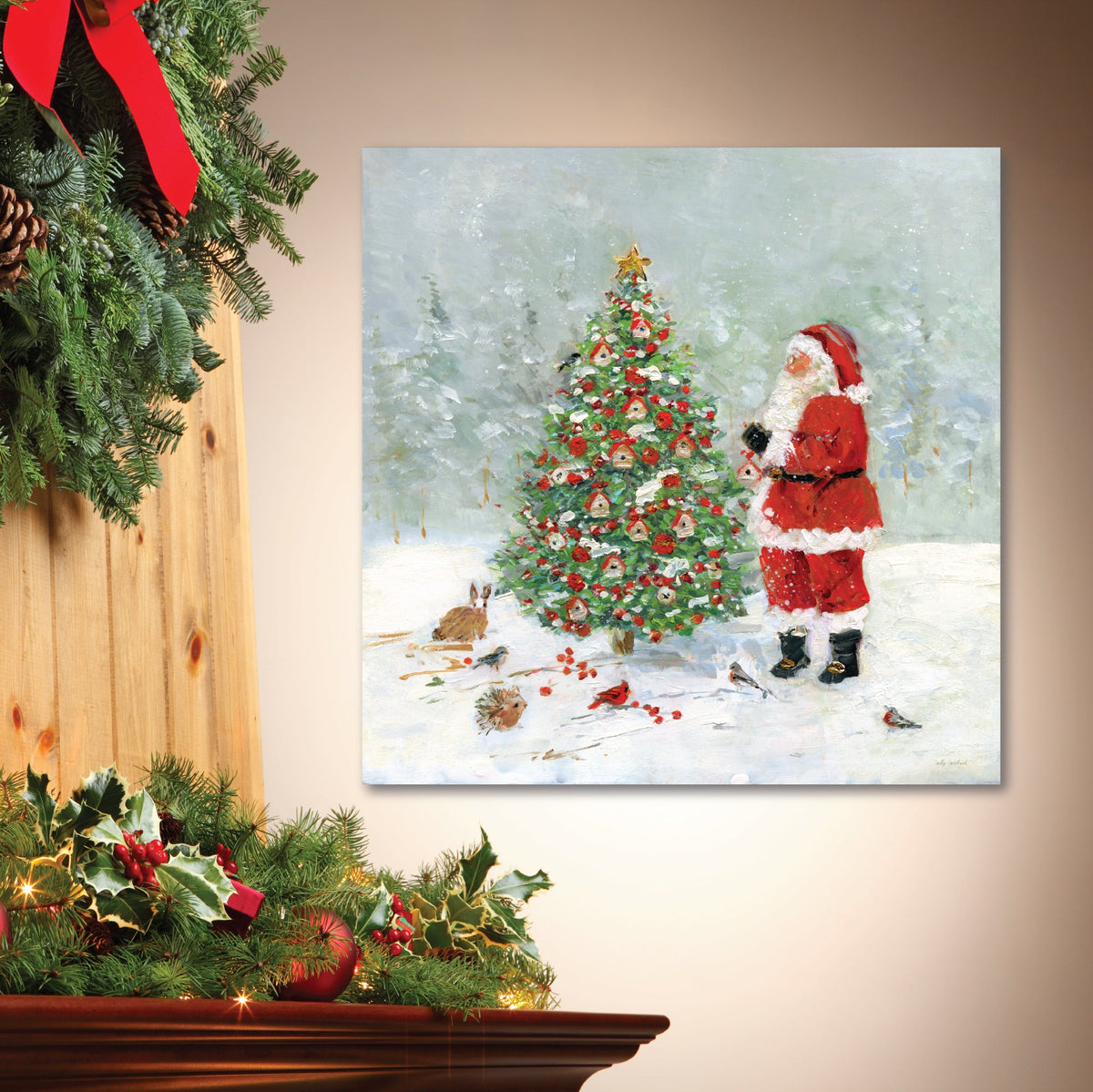 Christmas Sanctuary Gallery-Wrapped Canvas Wall Art