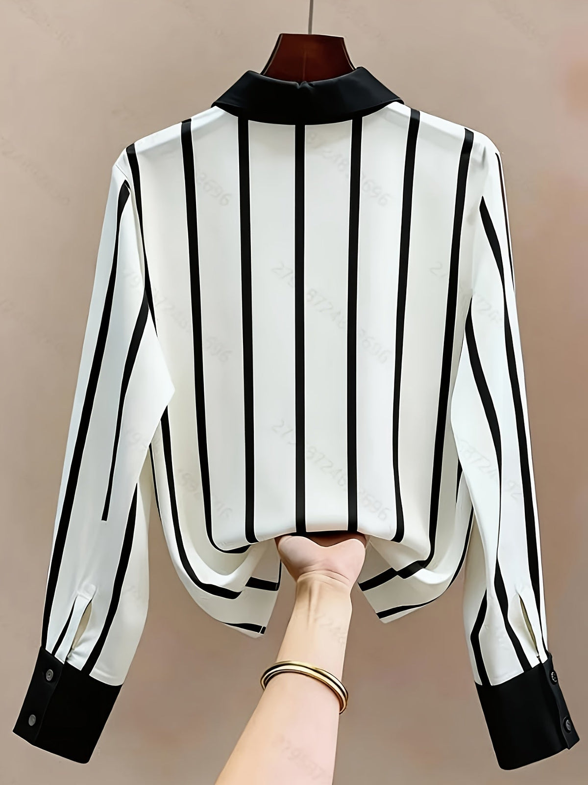 Whitney | Bluse mit Kontraststreifen