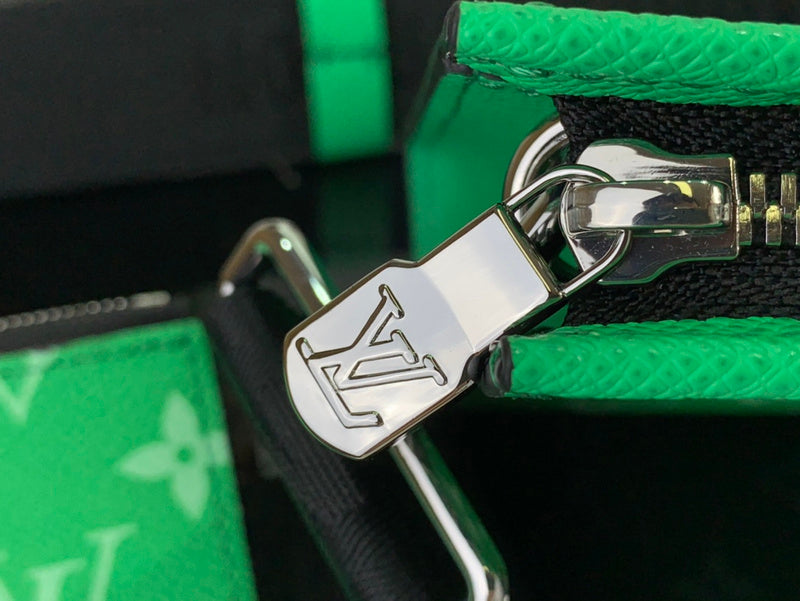 Louis Vuitton Soft Trunk Crossbody Bag – Green Monogram Taigarama