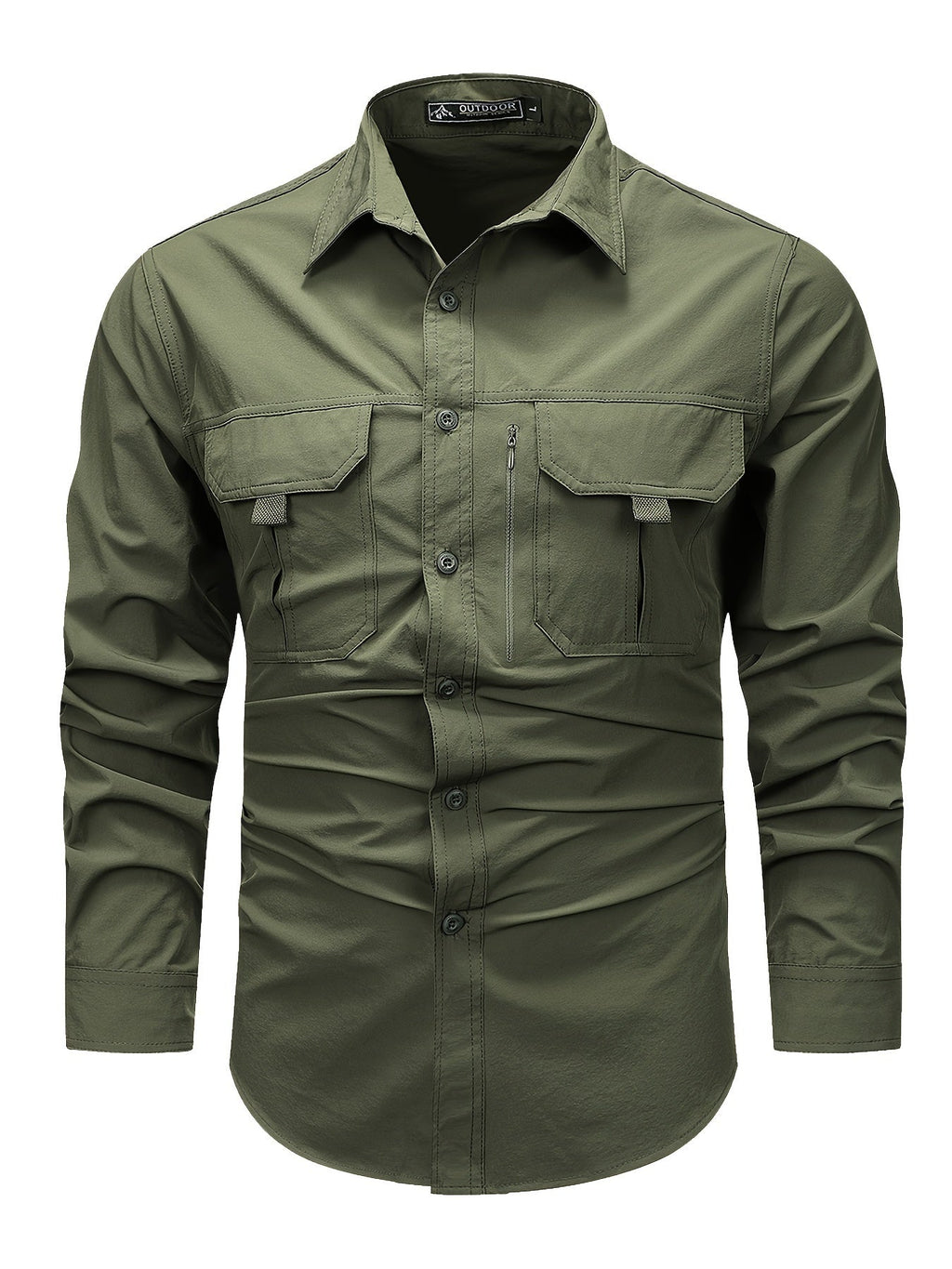 Hollis | Utility-Langarm-Cargoshirt