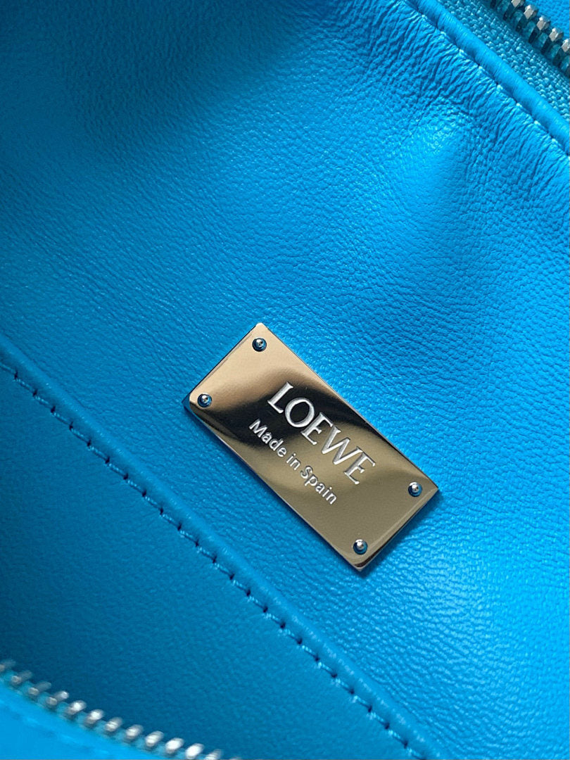 Loewe Puzzle Bag Small – Electric Blue Smooth Calfskin Silver Hardware