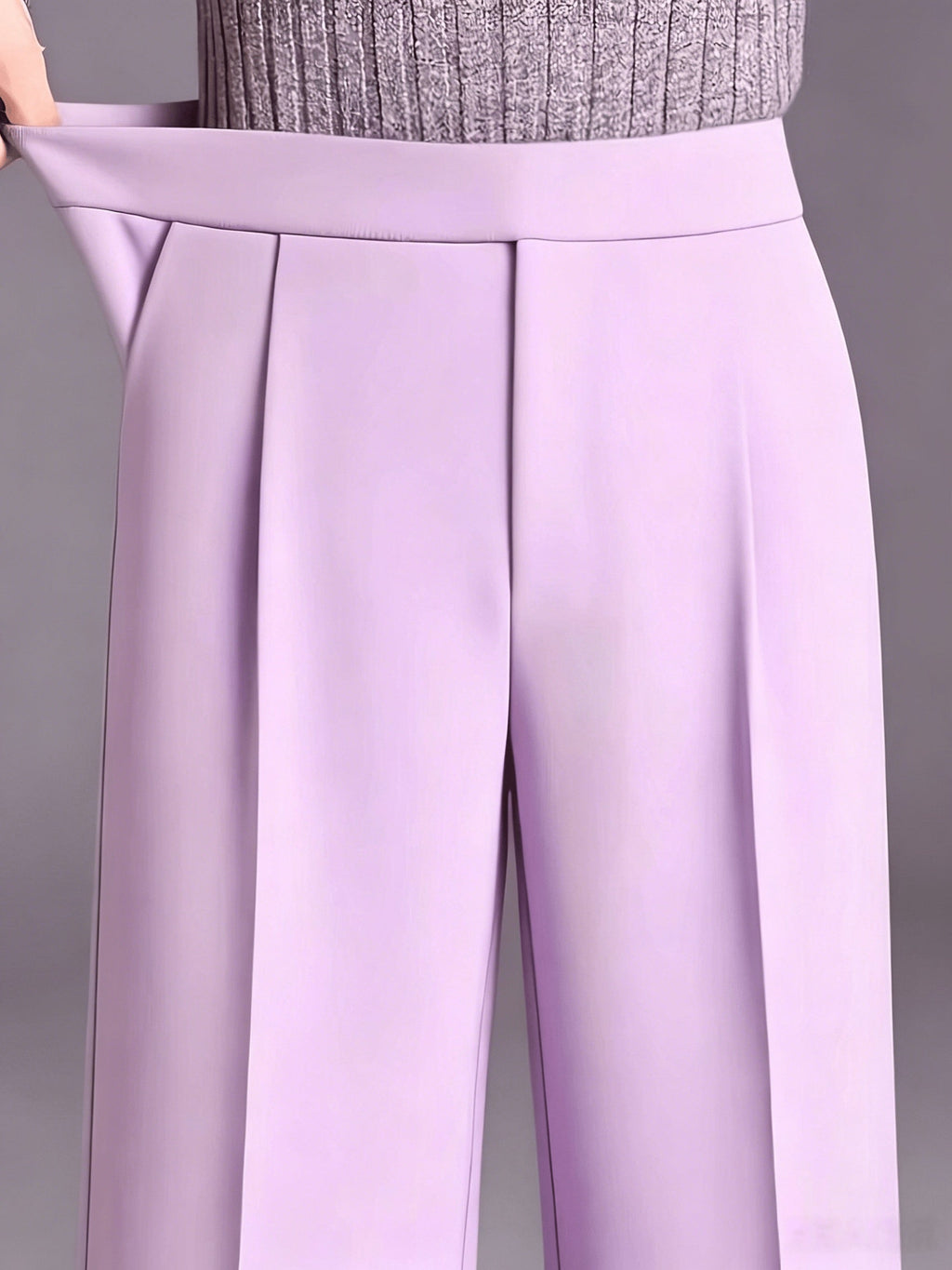 Marlene | High-Waisted Straight-Leg Trousers