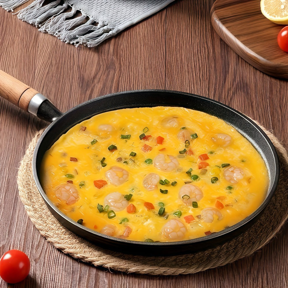 Cast Iron Skillet Non-stick Flat Pan 8.27/9.45/10.63 Inch for Pancakes Eggs & Crepes for Home Cooking, Dining and Outdoor Meals