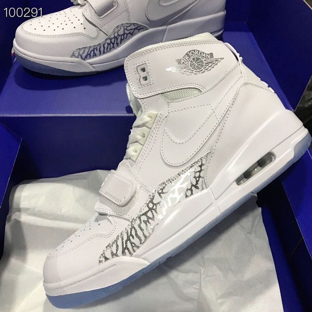 Air Jordan Legacy 312 Triple White Silver – White / Metallic Silver