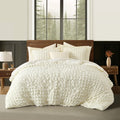 Nanshing Dolton Seersucker Microfiber Stiching 3 Piece Comforter Set