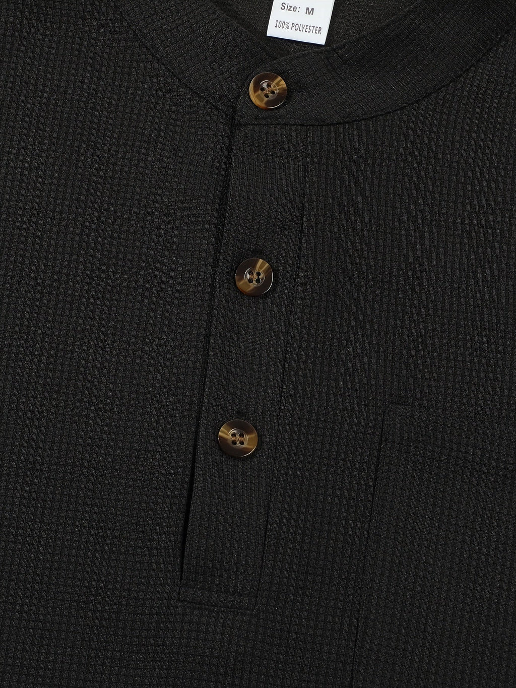 Dawson | Textured Long-Sleeve Henley Shirt
