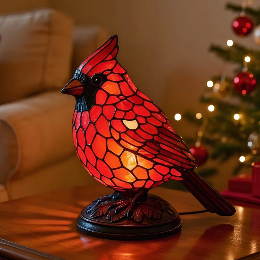 Vintage Red Bird Night Light