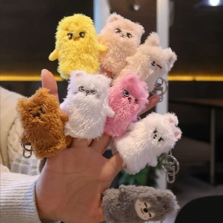 SKZOO Furry Finger Cover Keychain - Stray Kids merch