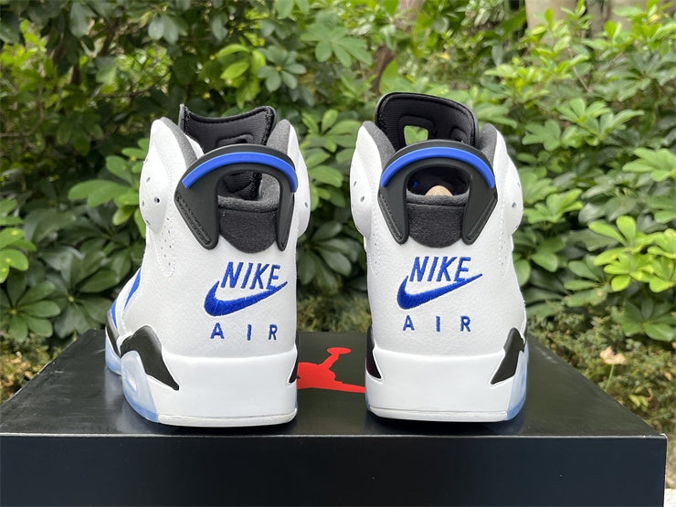 Air Jordan 6 Retro Sport Blue – White / Sport Blue / Black