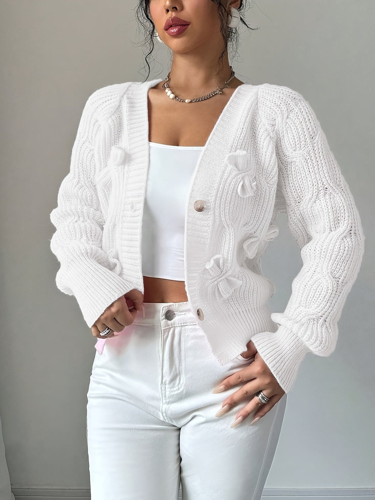 Primrose | Cardigan mit Schleifen-Detail