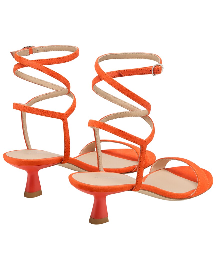 Stuart Weitzman Nudist Wrap 50 Suede Sandal