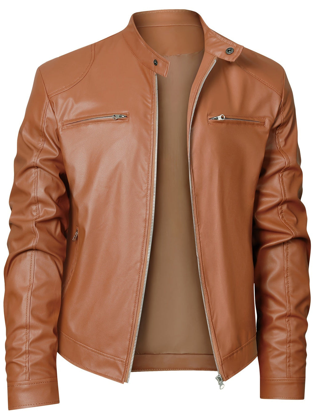 Wallace | Moto-Jacke mit Stehkragen