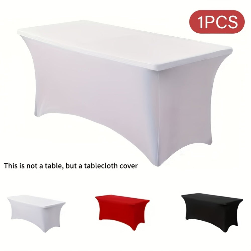 Spandex Tablecloth 6 Foot Rectangular Stretch Table Cover for Parties Weddings Banquets for Entryways, Bedrooms and Living Spaces