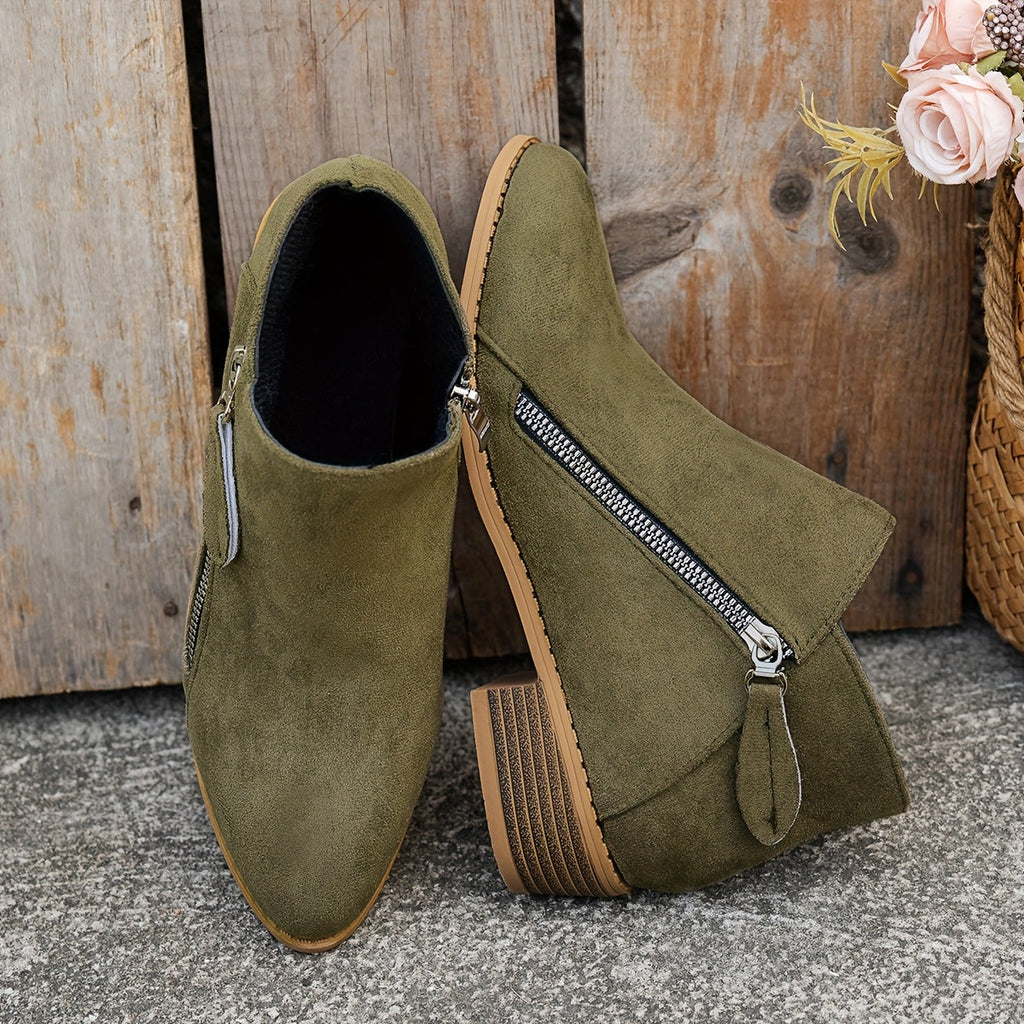 Winifred | Zeitlose Stiefeletten mit seitlichem Reißverschluss