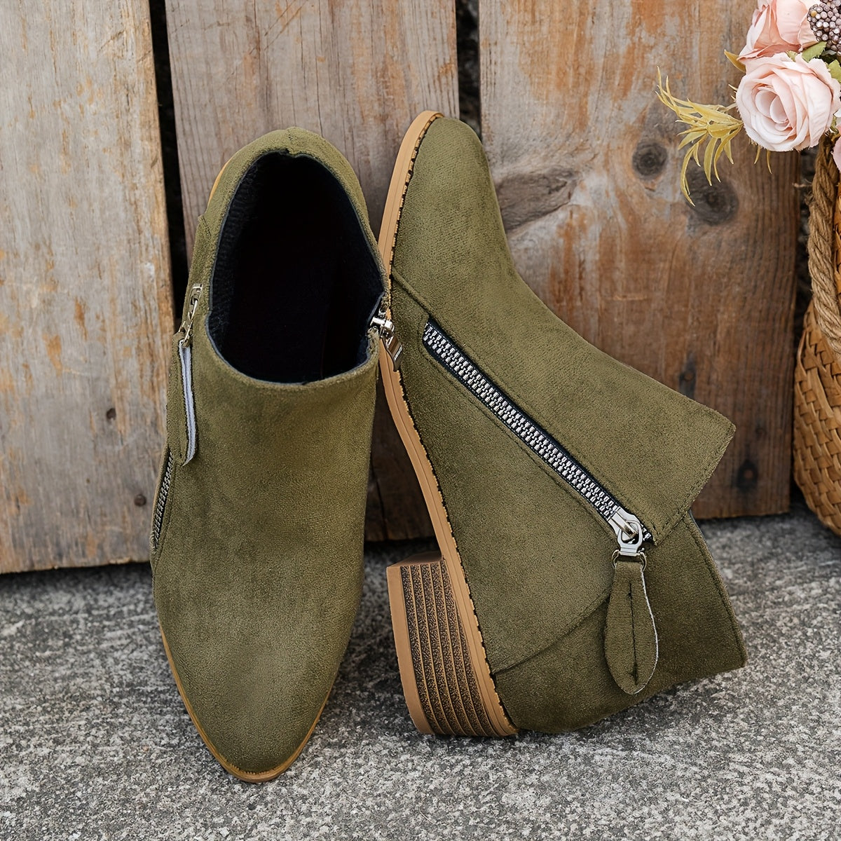 Winifred | Zeitlose Stiefeletten mit seitlichem Reißverschluss
