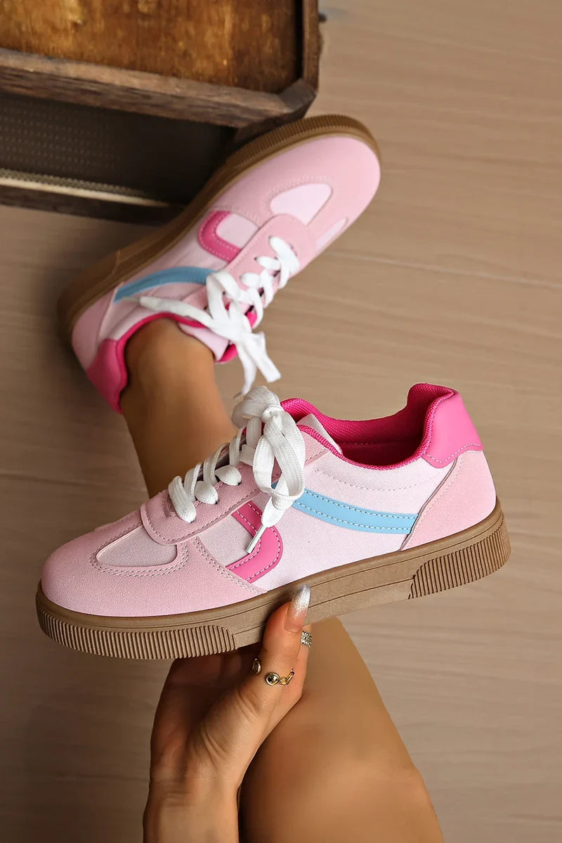 Threaded Pear Mila Lace Up Flat Shoes