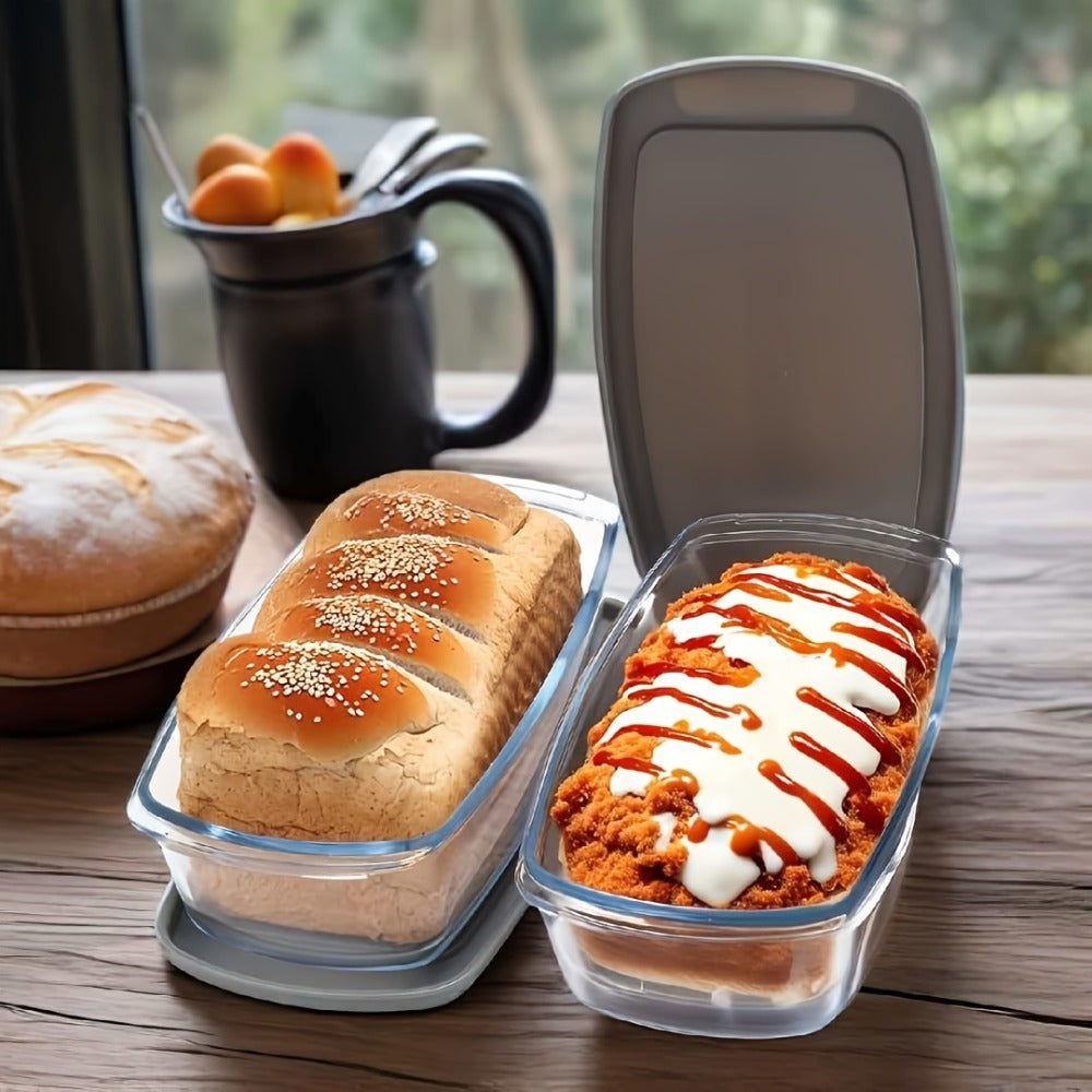 Baking Dish with Handles and Silicone Brush for Baking Bread Cakes