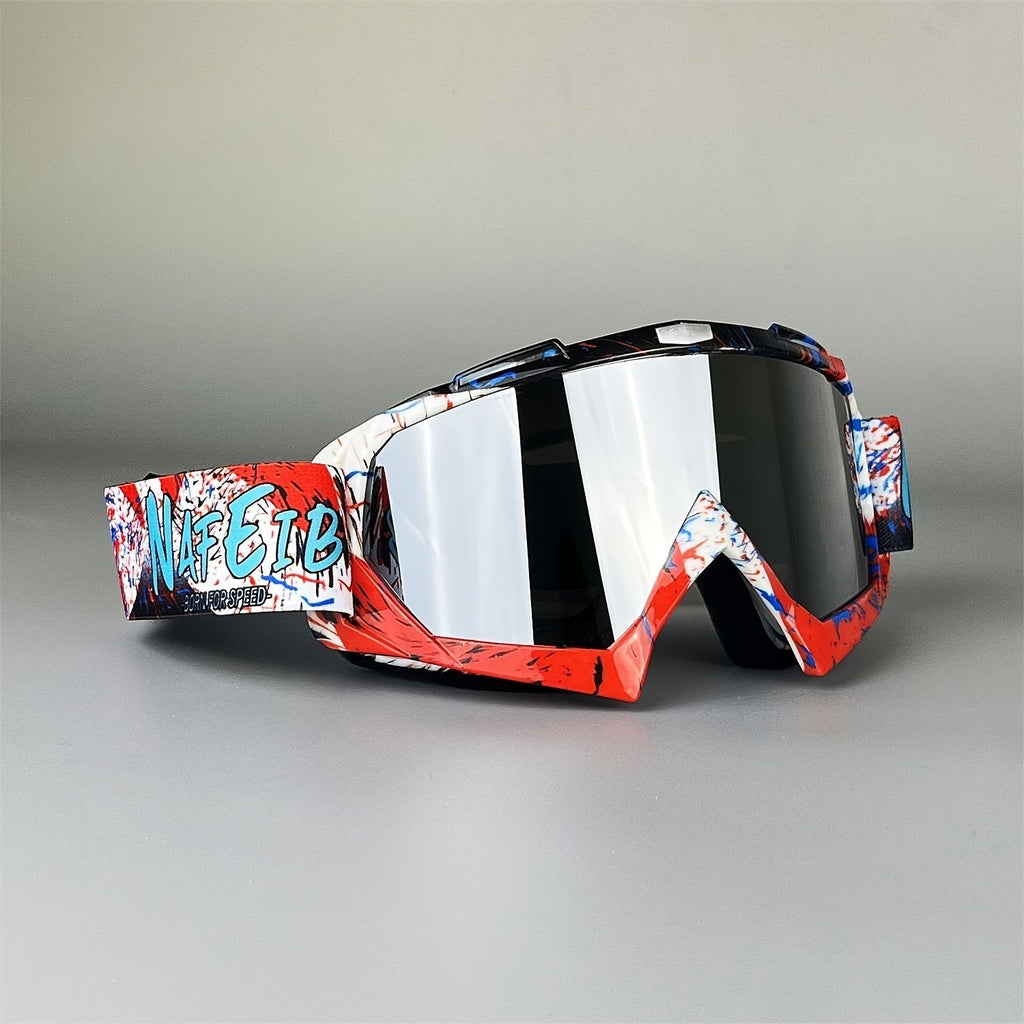 Thirty-Style NAFEIB Ski Goggle and Matching Headwear Set with Mirrored, Clear, Silver and Gray Lens Options