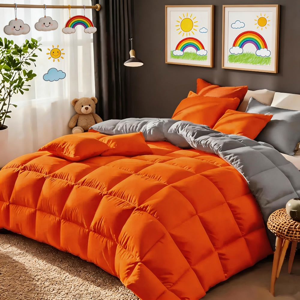 Bed in a Bag Full Queen and King Comforter Set in Soft Satin-Like Fabric (7 Piece)