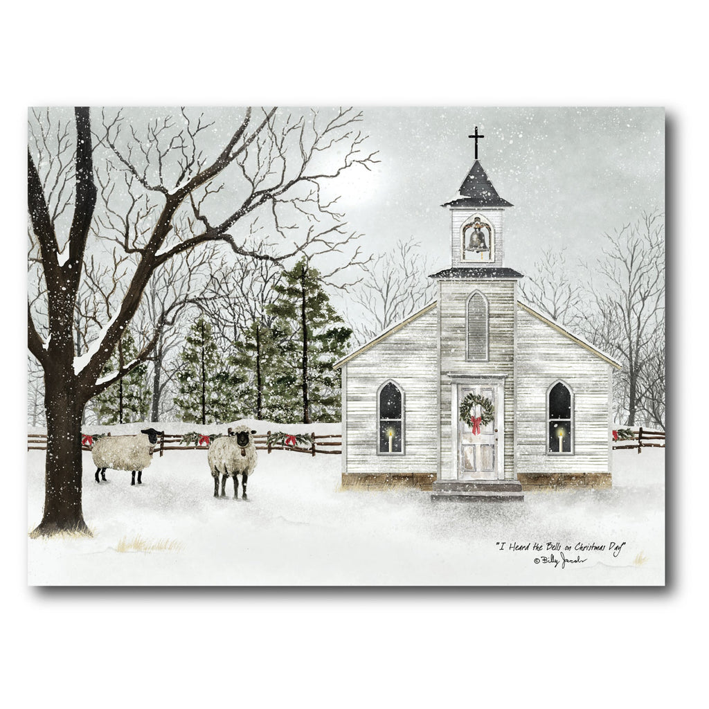 Christmas Chapel Gallery-Wrapped Canvas Wall Art