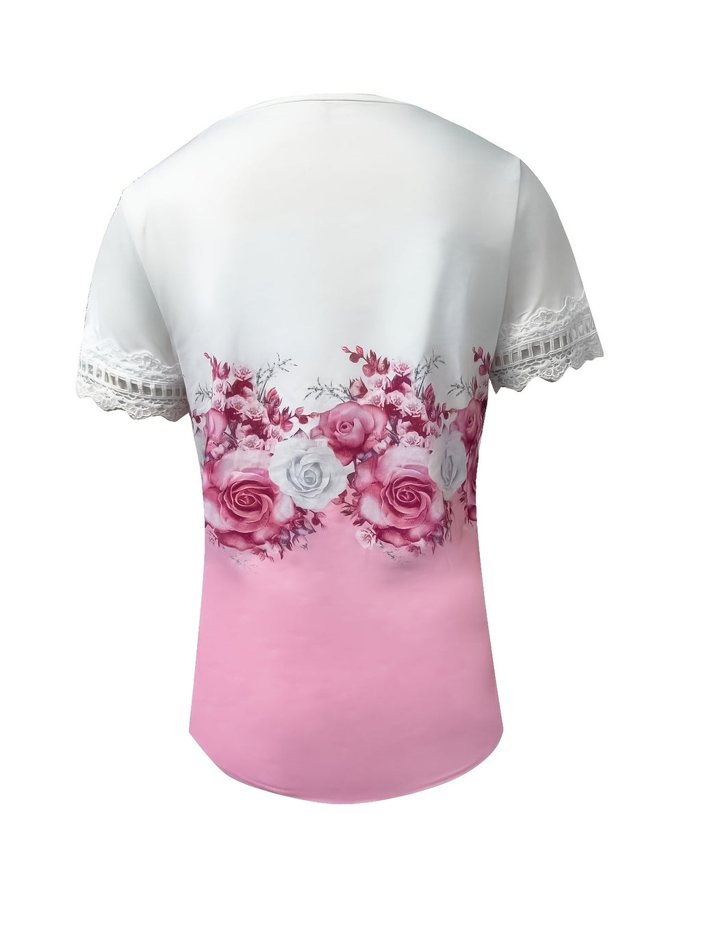 Marguerite | Lace-Trimmed Floral Top