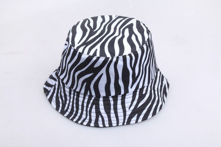 Zendaya Zebra Print Cotton Bucket Hat – Unisex, Short Brim