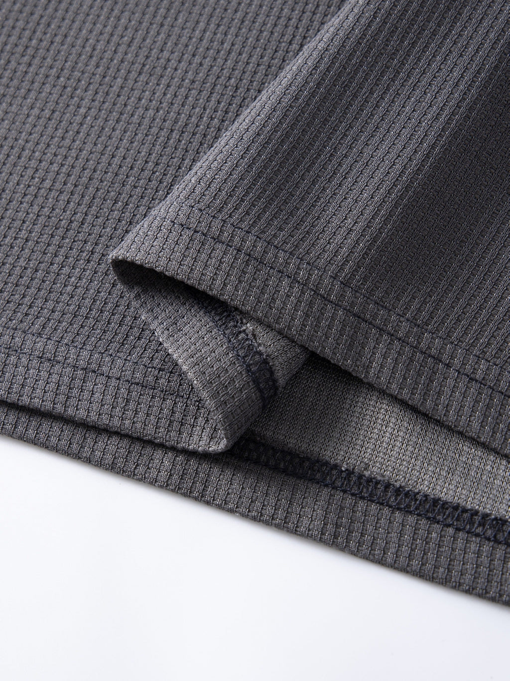 Frederick | Langarmshirt in strukturierter Waffelstrick-Optik