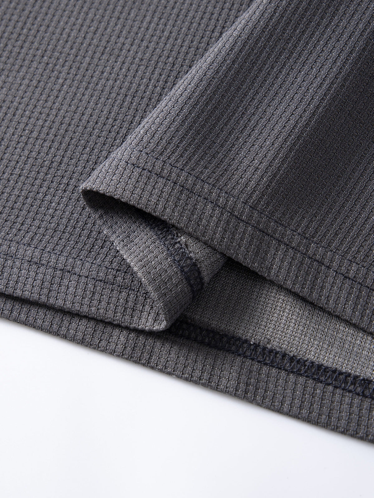 Frederick | Langarmshirt in strukturierter Waffelstrick-Optik