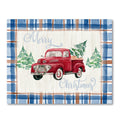 Merry Christmas Truck Gallery-Wrapped Canvas Wall Art